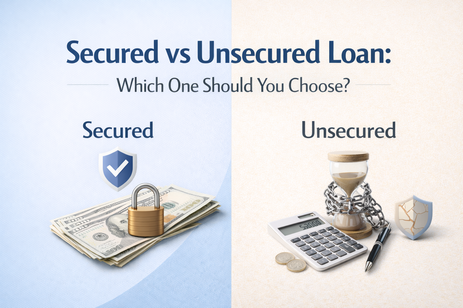 Secured vs Unsecured Loan: Which One Should You Choose?