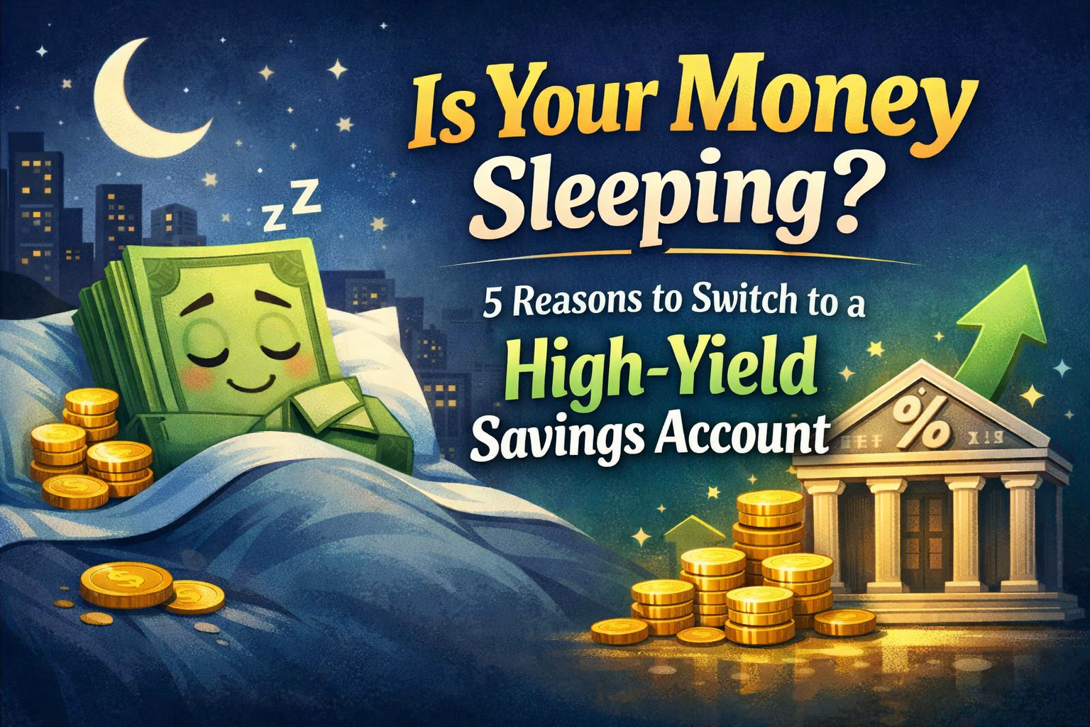 Is Your Money Sleeping? 5 Reasons to Switch to a High-Yield Savings Account
