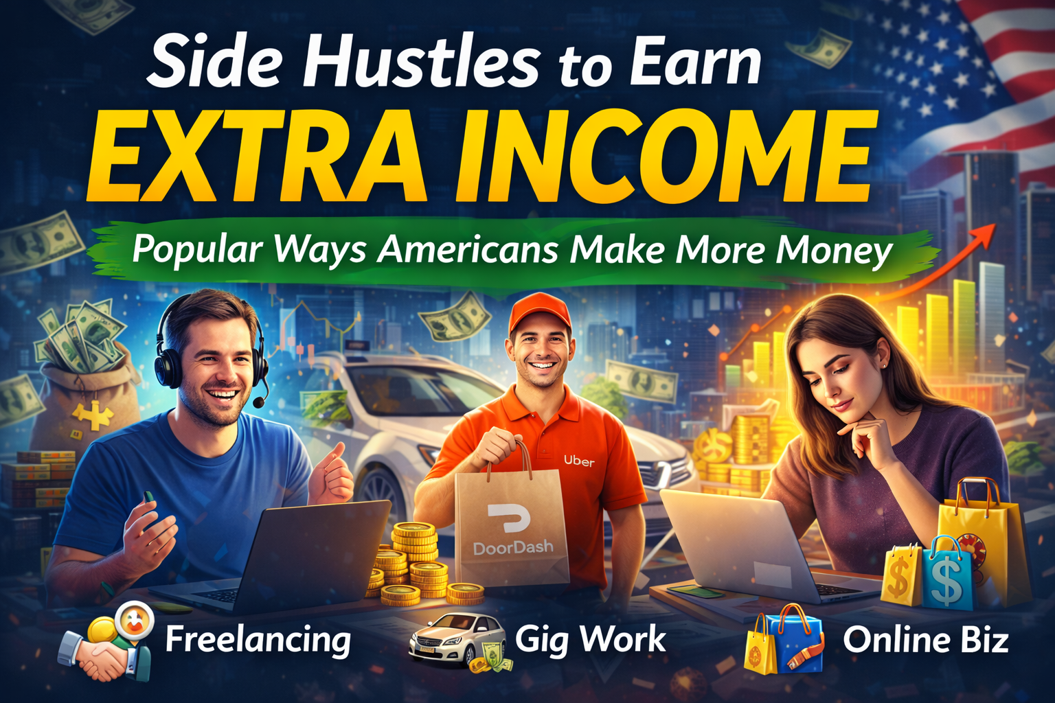 Side Hustles Americans Use to Earn Extra Income: Popular Ways to Build Extra Income in 2026