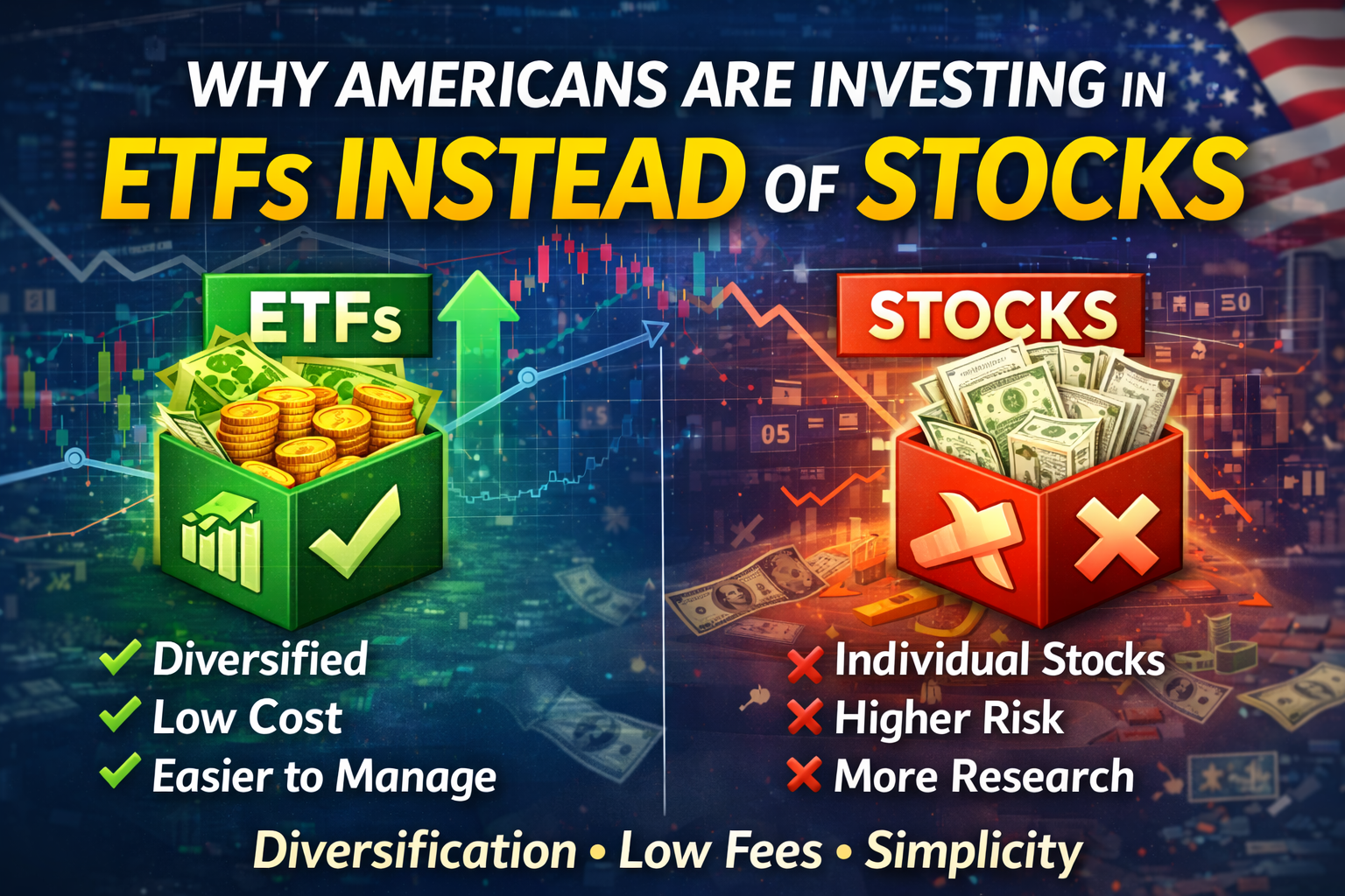 Why Americans Are Choosing ETFs Instead of Stocks: The Growing Trend of ETFs Instead of Stocks